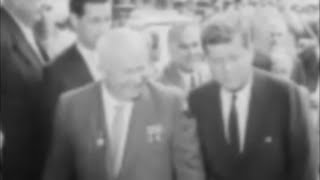 June 3 1961  President John F Kennedy and Nikita Khrushchev meet at US Embassy Vienna Austria [upl. by Atwahs]