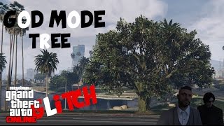 GTA V Online God Mode Tree Glitch Most Wanted Hiding Place ᴴᴰ [upl. by Toni618]