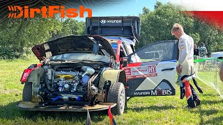 Tänak Hits a Deer WRC Rally Poland 2024 [upl. by Win834]