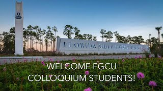 FGCU Colloquium Tour part 1 [upl. by Mcwilliams]