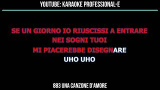 883 UNA CANZONE DAMORE KARAOKE BELLISSIMA [upl. by Gokey]