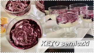 KETO serniczki z JAGODAMI 🫐 bez pieczenia w 7 minut  pełen antyoksydantów i witamin ZDROWY DESER [upl. by Niattirb]