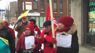 Ottawa ACORN Predatory Lending Chant [upl. by Amek352]