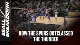 NBA 2013 How The Spurs Outclassed The Thunder [upl. by Tullus257]