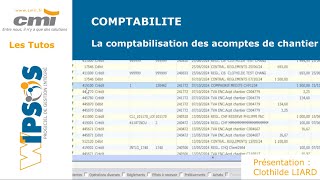 Tuto  COMPTABILITE  Comptabilisation des acomptes de chantier [upl. by Ynolem173]