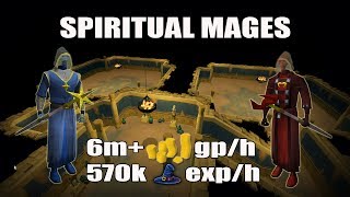 Runescape 3 1 Hour of Spiritual Mages 2017  Personal Slayer Dungeon  6M GPH  570k Magic exph [upl. by Amalie]