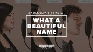 Harmony Tutorial — quotWhat A Beautiful Namequot Hillsong [upl. by Saenihp264]