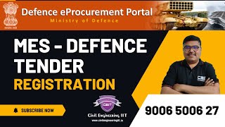 Defence Tenders MES Portal Registration [upl. by Annadiane]