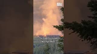 Luxury resort ablaze at Moonlight Basin in Big Sky [upl. by Westberg]