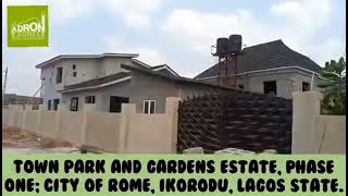 Adron Town Park and Gardens EmurenImota OgunLagos State City of Rome [upl. by Eelimaj]