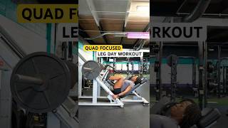 My Quad Focused Leg Day Workout [upl. by Ecargyram]