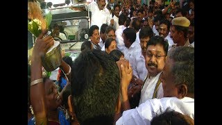 TTV visits RK Nagar constituency thanks voters  Mobile Journalist [upl. by Rebmyt]