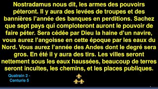 Quatrain 2 Centurie 5 de Nostradamus [upl. by Mellar]