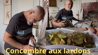 Concombre sauté aux lardons 🥒🥒 [upl. by Jorie587]