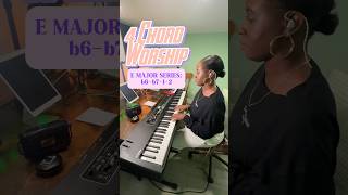 4 CHORD WORSHIP E MAJOR SERIES • b6b712 desaraedeemusic worshippianotutorial piano chords [upl. by Hyozo]