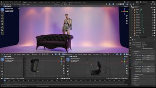 BLENDER Videocourse  18  Three Point Lighting Manage Lights And Shadows Photographic Studio IES [upl. by Shear]