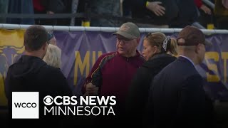 Tim Walz attends Mankato high school football game [upl. by Yroffej]