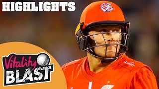 Incredible Final Over At Old Trafford  Lancashire v Durham  Vitality Blast 2018  Highlights [upl. by Alesig]