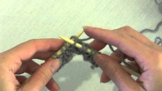 Knitting How to Rib English Style [upl. by Nay481]