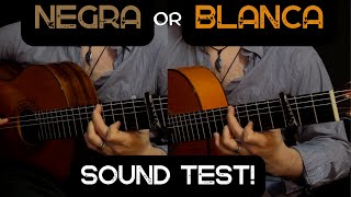 BLANCA amp NEGRA Flamenco Guitars  Here’s the difference  SOUND TEST [upl. by Reinert810]