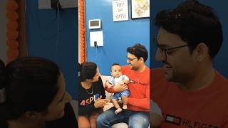 Cute baby video daddys birthday celebration papa birthday wish  newborn photoshoot ramvardan [upl. by Roberts]