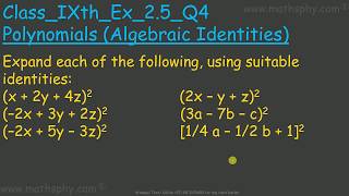 FACTORIZATION OF Polynomials Class 9 Ex 25 Q4 NCERT Solution ALGEBRAIC IDENTITIES Class 9 NCERT [upl. by Aimal914]