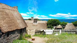 AmbienceASMR 17th Century Seaside Village amp Ocean Waves 4 Hours [upl. by Sregor238]