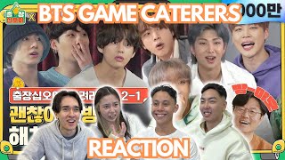 BTS THE GAME CATERERS X💜Run BTS 21 REACTION [upl. by Adias77]