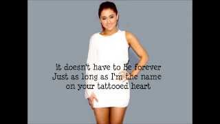 Tattooed Heart  Ariana Grande lyrics [upl. by Duffie]