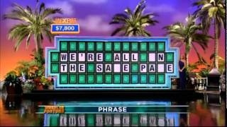 Wheel of Fortune 10410 Page or Pace [upl. by Jago]