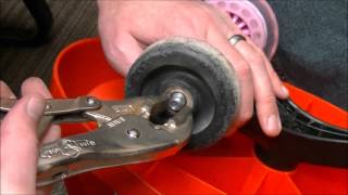 How To Change Plasma Car Wheels With Polyurethane Wheels [upl. by Ahsenaj]