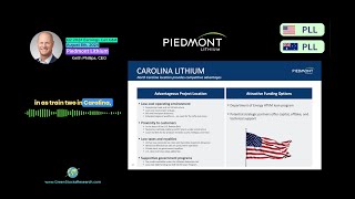 Piedmont Lithium Refines its US LiOH Strategy to Focus on Carolina [upl. by Mechelle790]