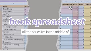 In the middle of reading SO many series I needed a spreadsheet  TBR Zero [upl. by Hsiekal]