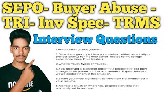 Buyers Abuse Interview Experience SEPO Interview ExperienceTransaction Risk Investigator interview [upl. by Esinahs269]