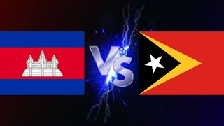 AFF U19 LIVE 2024  Timor Leste vs Cambodia U19  កម្ពុជា Vs ទីម័រខាងកើត [upl. by Moina]