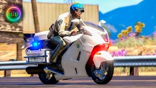 GTA 5  LSPDFR Motorcycle Patrol  Motorcycle Mayhem [upl. by Adnowal802]