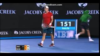 Australian Open 2016 Fantastic Backhand Duckworth vs Lleyton Hewitt [upl. by Emalia957]