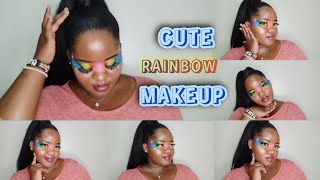 Trending Rainbow Makeup 🤩 [upl. by Phare]