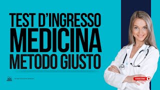 Test dIngresso a Medicina Come Ottenere un Risultato Eccezionale con il Metodo Giusto [upl. by Enirehtak]