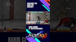 Kukri combo KOF XV by BBAAYYUU kofxv kofxvcombos fgc snkgames shorts fightinggames [upl. by Einreb]