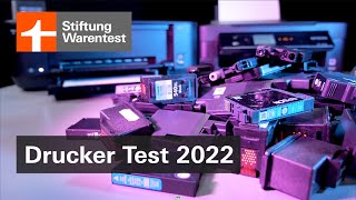 Test Drucker 2022 QualitätTintenverbrauchDrucktempo im Vergleich Druckertest Stiftung Warentest [upl. by Nivrek]