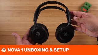 SteelSeries Arctis Nova 1 Unboxing and Setup [upl. by Neilla839]