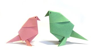 Easter Origami Bird  Easy Origami Tutorial  How to make an easy origami bird [upl. by Neoma]