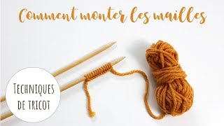 TRICOT DÉBUTANT • Méthode facile pour monter les mailles [upl. by Kcirrej]