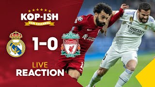 REDS BOW OUT OF UCL  REAL MADRID 10 LIVERPOOL  LIVE INSTANT MATCH REACTION amp PLAYER RATINGS [upl. by Clarkson871]