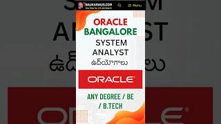 Oracle Hiring 2024  System Analyst Support  ITJOBS 2024jobs itjobs2024 oraclejobs viralshorts [upl. by Zeke]