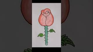 Best Rose Drawing rose rosedrawing best beautiful roseflower flowerdrawing viralvideo [upl. by Dania]