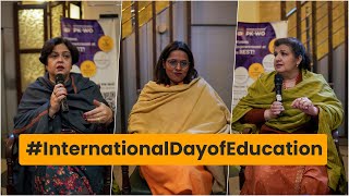 International Day of Education  Panel Talk by ParwaneKhanum [upl. by Kipton]