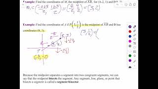 MT 1 LT7 seminar part 2 midpoints and bisectors ￼ [upl. by Aplihs]