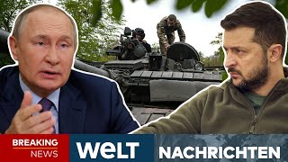 PUTINS KRIEG Ukrainische Truppen rücken weiter vor  Sorge vor Putins Atomwaffen  WELT Newsstream [upl. by Rednave]